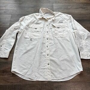 Columbia PFG Fishing Shirt Long Sleeve Button Up Vented Utility Workwear Outdoor